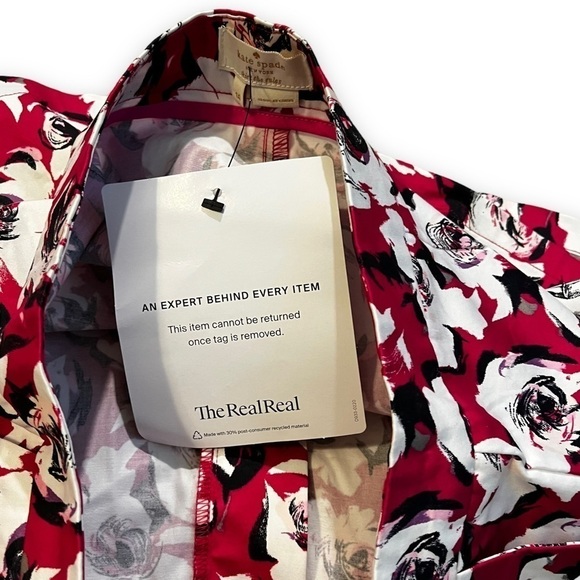 Kate Spade Shorts Pleated Floral Print Preppy Kids 14/Womens XS - Picture 8 of 8